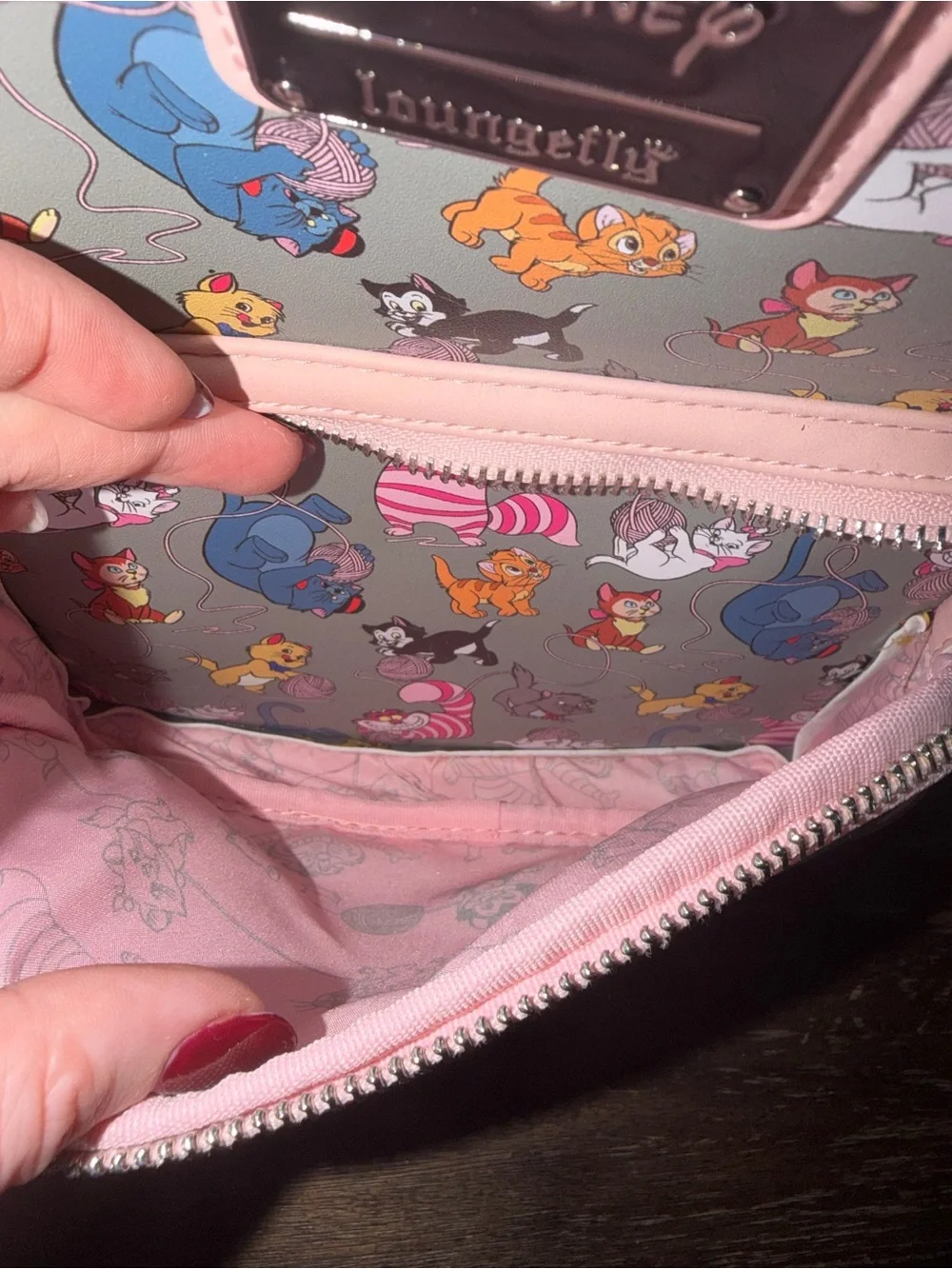 NWT Disney Cats - Loungefly x Disney Pattern Mini Backpack